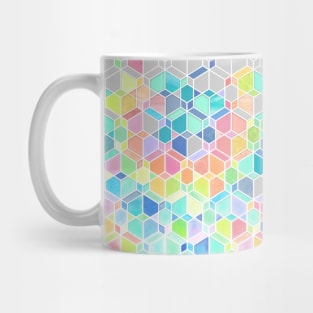 Rainbow Cubes & Diamonds Mug